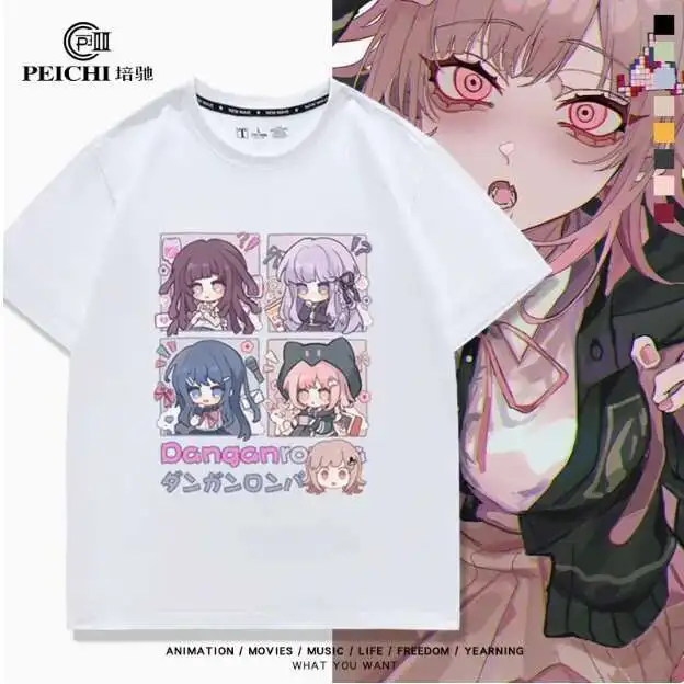 Anime Danganronpa: Trigger Happy Havoc Kirigiri Kyoko Short Sleeve T-Shirt Summer Cosplay Costume Casual Student Loose anime
Anime Danganronpa: Trigger Happy Havoc Kirigiri Kyoko Short Sleeve T-Shirt Summer Cosplay Costume Casual Student Loose anime