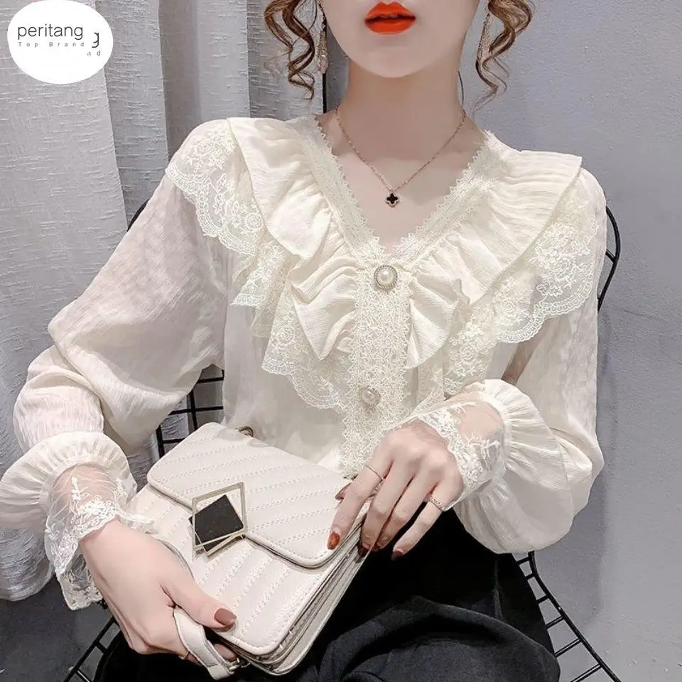 Женский кардиган с длинным рукавом, милый элегантный кардиган с воротником «Питер Пэн», повседневные шикарные блузки в Корейском стиле, весна-лето 2024
Женский кардиган с длинным рукавом, милый элегантный кардиган с воротником «Питер Пэн», повседневные шикарные блузки в Корейском стиле, весна-лето 2024
