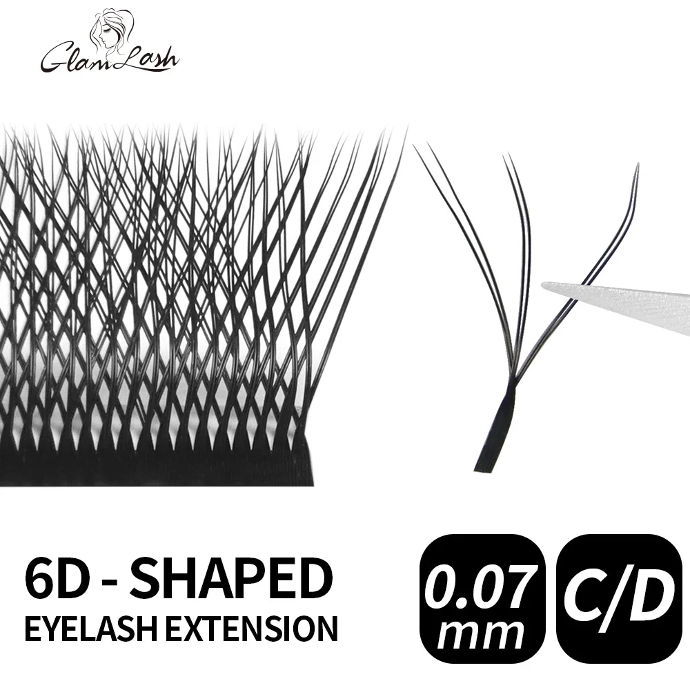 GLAMLASH Two Tips 3D W Shape Lashes Extension 6D Premade Volume Fan Fake Eyelashes Supplies Natural False Lashes Extension
GLAMLASH Two Tips 3D W Shape Lashes Extension 6D Premade Volume Fan Fake Eyelashes Supplies Natural False Lashes Extension