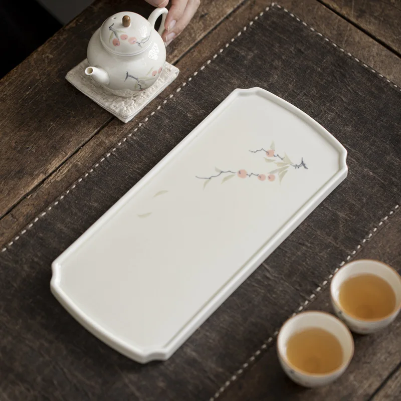 Hand-painted Grass and Wood Gray Tea Tray Underglaze Color Persimmon Tray Ceramic Dry Serving Tray Tea Table
Hand-painted Grass and Wood Gray Tea Tray Underglaze Color Persimmon Tray Ceramic Dry Serving Tray Tea Table
