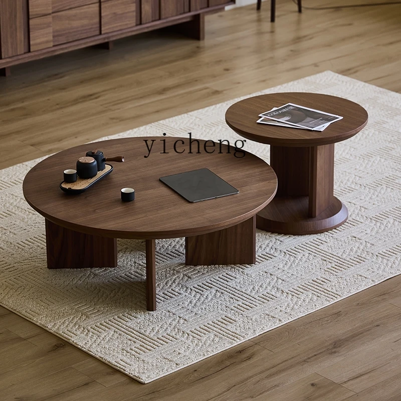 XL solid wood round coffee table special-shaped side table living room household child and mother coffee table combination
XL solid wood round coffee table special-shaped side table living room household child and mother coffee table combination