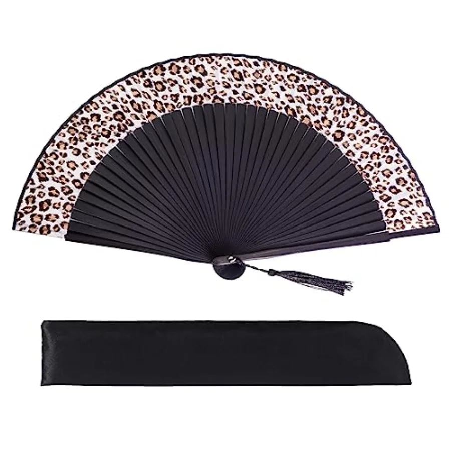Hand Held Bamboo Silk Folding Fan, Chinese Japanese Handheld Fan with Tassel Wooden Charming Elegant Vintage Retro Style for Wo
Hand Held Bamboo Silk Folding Fan, Chinese Japanese Handheld Fan with Tassel Wooden Charming Elegant Vintage Retro Style for Wo