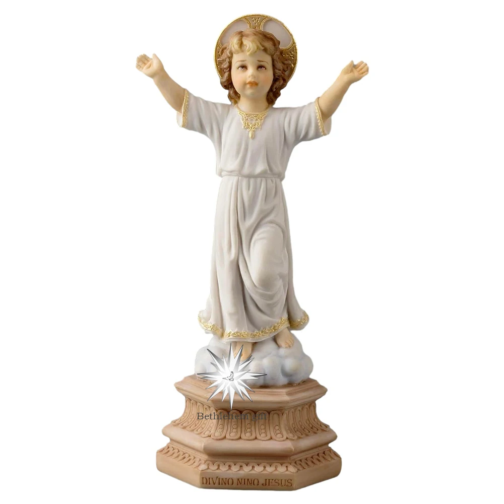 16.5cmH Resin Divino Nino Statue Child Baby Jesus Figurine Sculpture Catholic Religious Gifts Home Office Bedroom Living Room
16.5cmH Resin Divino Nino Statue Child Baby Jesus Figurine Sculpture Catholic Religious Gifts Home Office Bedroom Living Room