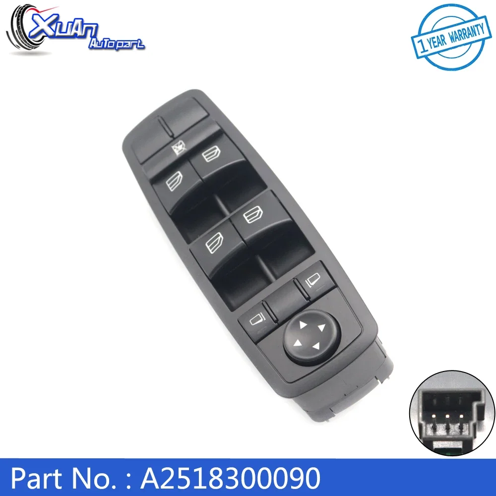 A2518300090 NEW Front Left Master Door Window Switch Button for Mercedes W164 ML GL R Class 350 320 ML350 450 R350 ML63
A2518300090 NEW Front Left Master Door Window Switch Button for Mercedes W164 ML GL R Class 350 320 ML350 450 R350 ML63