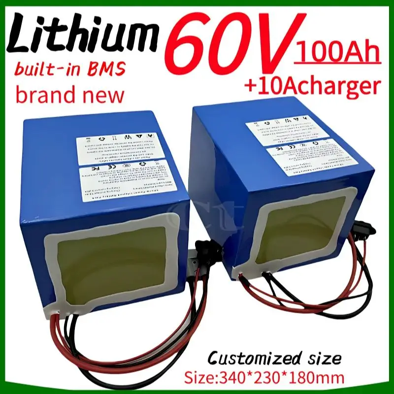 ,Литий-ионный аккумулятор 60 В, 100 Ач с BMS, для скутера 6 кВт, 9 кВт, AGV, зарядное устройство 10 А.
,Литий-ионный аккумулятор 60 В, 100 Ач с BMS, для скутера 6 кВт, 9 кВт, AGV, зарядное устройство 10 А.
