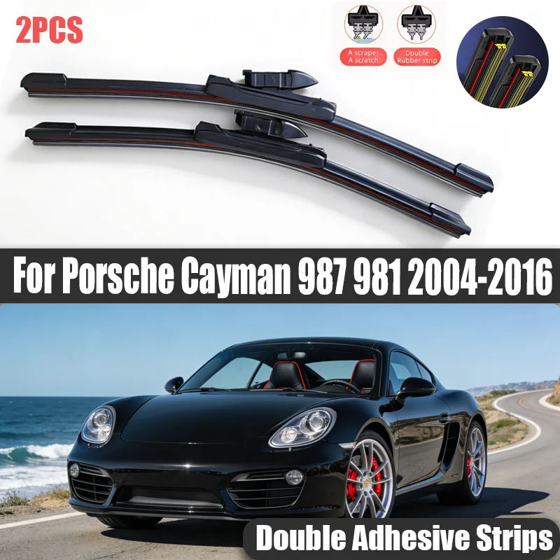 2pcs Front Windshield Wiper Blades Windscreen Wipers For Porsche Cayman 987 981 2004-2016 2009 2010 2011 2012 2013 2014 2015
2pcs Front Windshield Wiper Blades Windscreen Wipers For Porsche Cayman 987 981 2004-2016 2009 2010 2011 2012 2013 2014 2015