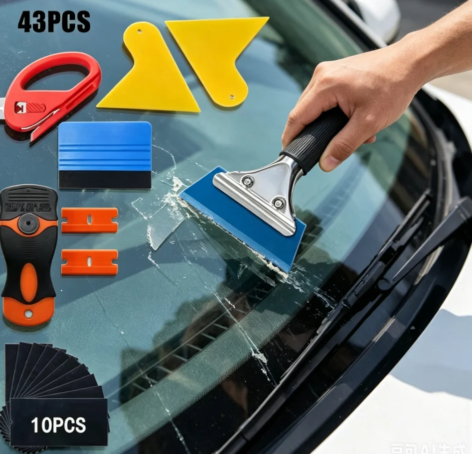 KUNAISI Car Film Wrap Tool Kit Vinyl Spatula Vinyl Scraper Cutter for Vehicle Window Tint window tints Tools Squeegee Set
KUNAISI Car Film Wrap Tool Kit Vinyl Spatula Vinyl Scraper Cutter for Vehicle Window Tint window tints Tools Squeegee Set