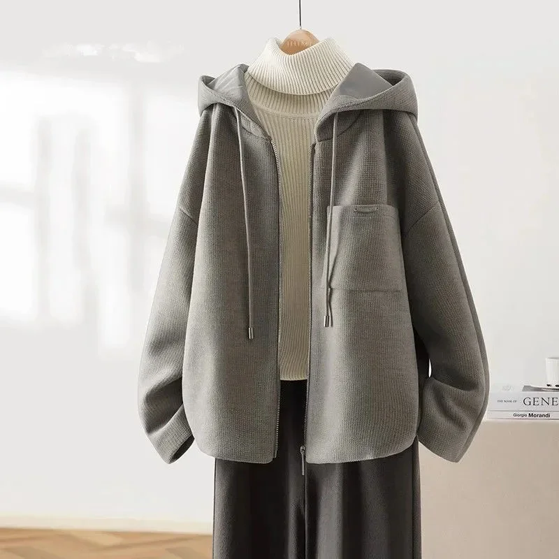 Korean Autumn Winter Jacket Women Fashion Hooded Zipper Slim Short Coat Female Casual Outerwear Ladies Overcoat Tops
Korean Autumn Winter Jacket Women Fashion Hooded Zipper Slim Short Coat Female Casual Outerwear Ladies Overcoat Tops