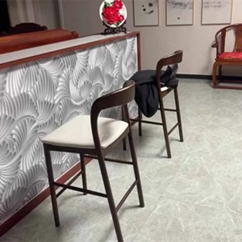 Solid Wood Modern Counter Bar Stools Kitchen Designer Computer Lounge Bar Chair Single Soft Party Taburete Alto Home Furniture
Solid Wood Modern Counter Bar Stools Kitchen Designer Computer Lounge Bar Chair Single Soft Party Taburete Alto Home Furniture