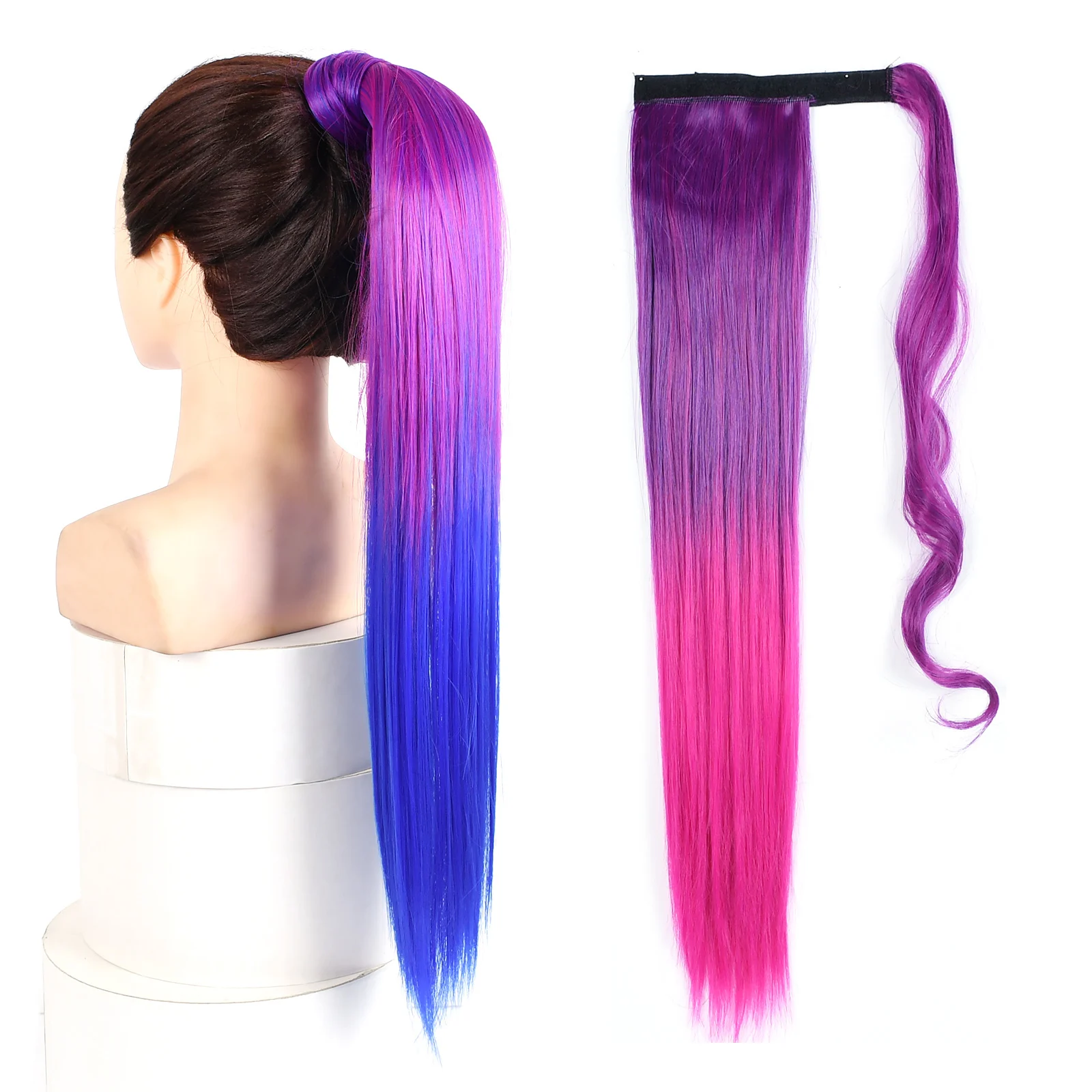 Длинный прямой хвост для наращивания волос, зеленый, синий, омбре, радуга, обертывание вокруг хвостиков, стильный синтетический шиньон для девочек
Длинный прямой хвост для наращивания волос, зеленый, синий, омбре, радуга, обертывание вокруг хвостиков, стильный синтетический шиньон для девочек