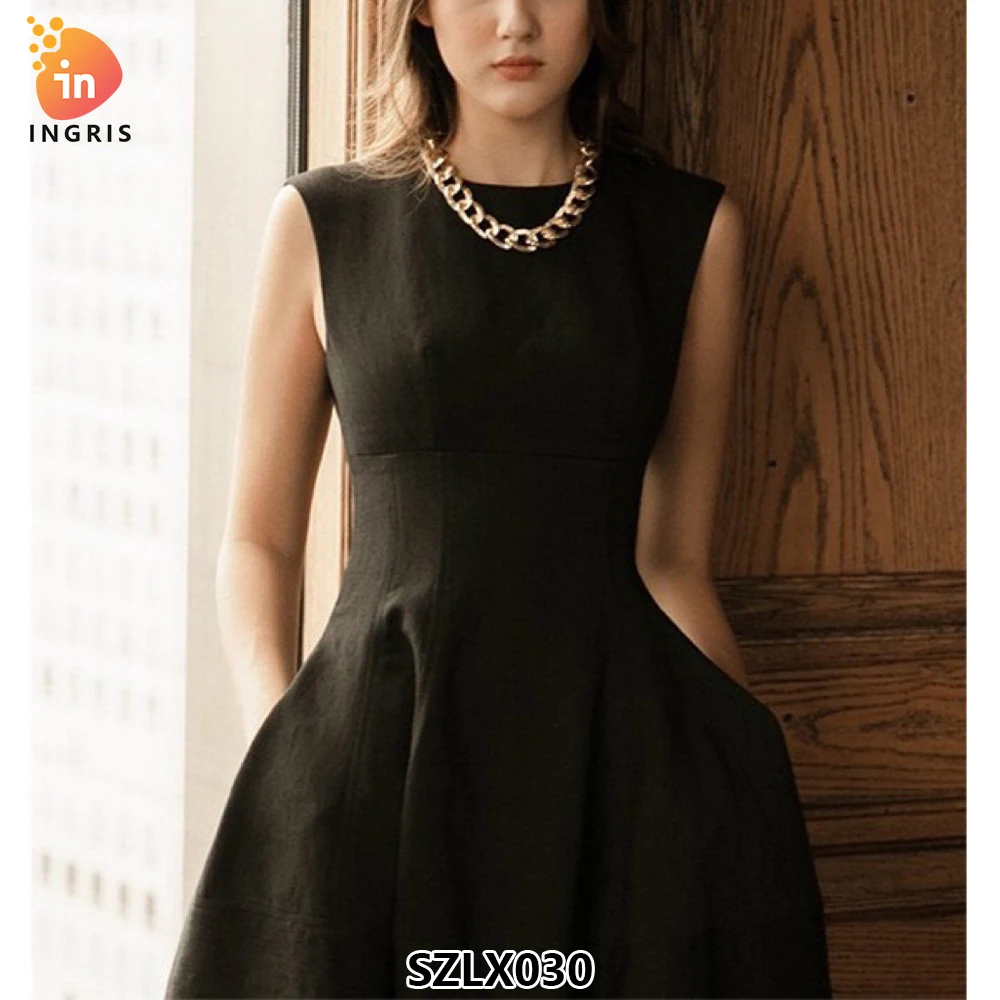 2025 summer casual party dress celebrity vent sleeveless O-neck black floor-length dress available in stock-SZLX030
2025 summer casual party dress celebrity vent sleeveless O-neck black floor-length dress available in stock-SZLX030