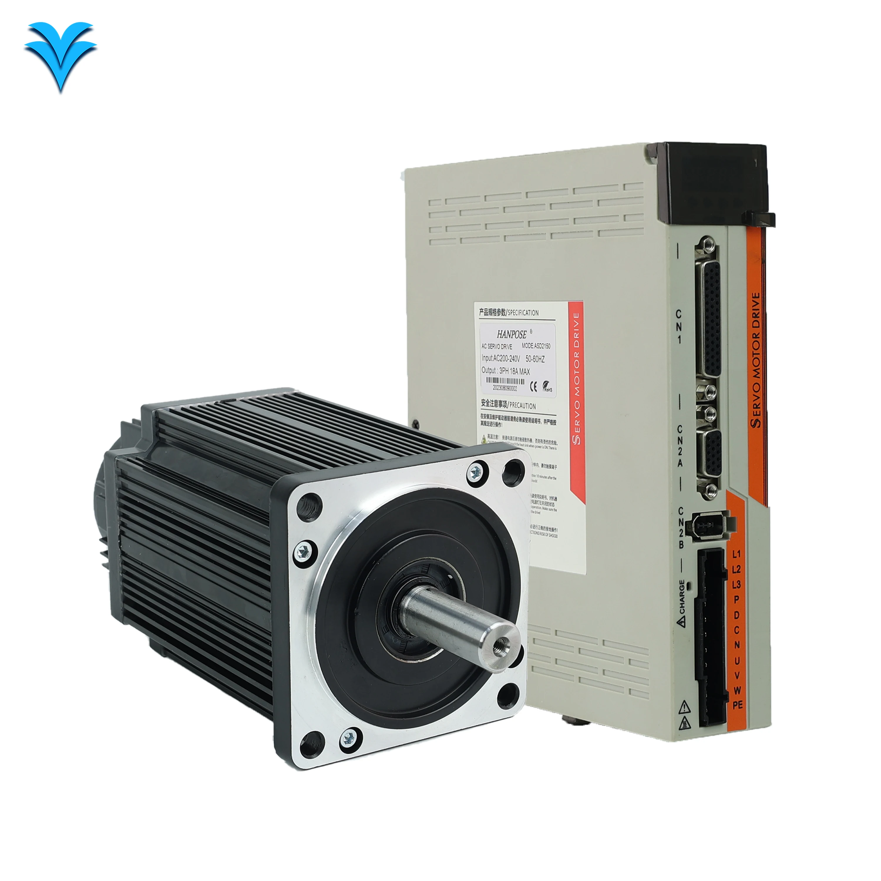 Hanpose Factory High Performance Ac Servo 220V 6000rpm 1.5KW 6.0A Servo Driver and Motor Kit 130SS150-6025+ASD2200
Hanpose Factory High Performance Ac Servo 220V 6000rpm 1.5KW 6.0A Servo Driver and Motor Kit 130SS150-6025+ASD2200