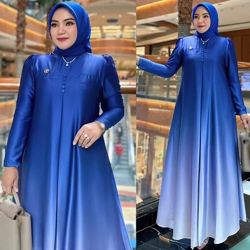 African Dresses for Women Ombre Print Loose Party Gown Africa Clothing Fashion Evening Wedding Dress Muslim Abaya Kaftan Dashiki
African Dresses for Women Ombre Print Loose Party Gown Africa Clothing Fashion Evening Wedding Dress Muslim Abaya Kaftan Dashiki