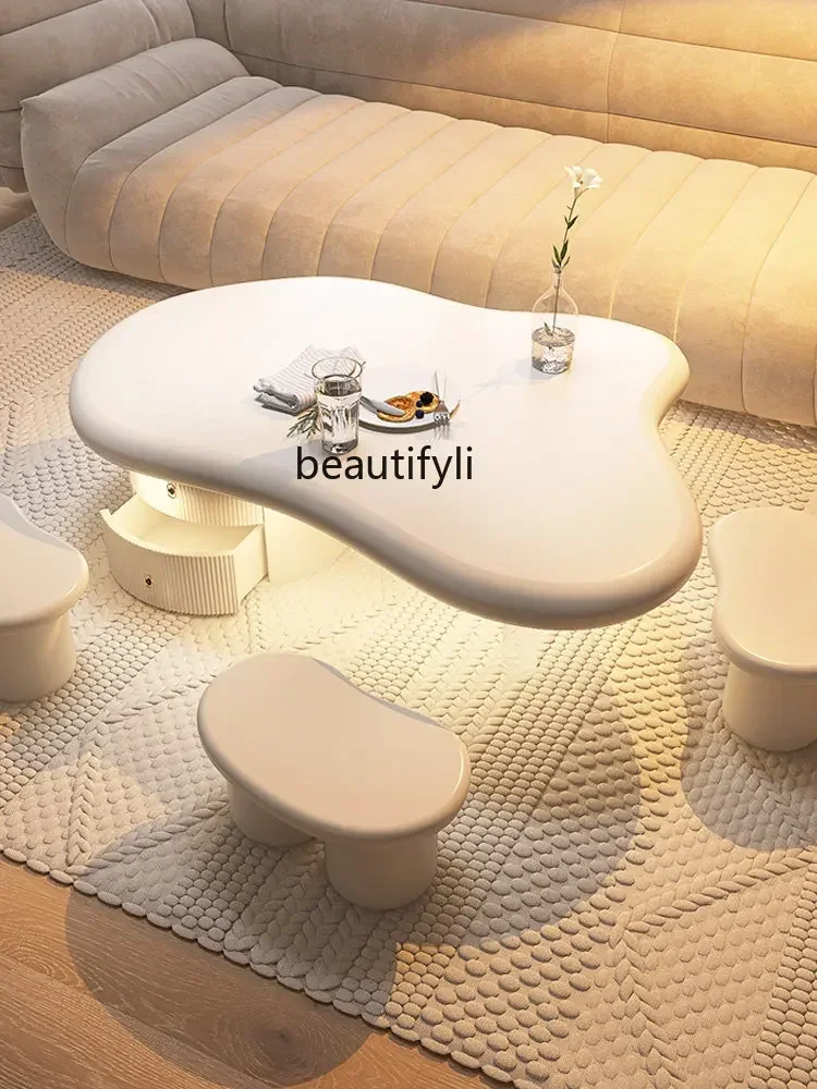 Cloud Coffee Table Living Room Modern Cream Style Drawer Cabinet Acrylic Suspension Table
Cloud Coffee Table Living Room Modern Cream Style Drawer Cabinet Acrylic Suspension Table