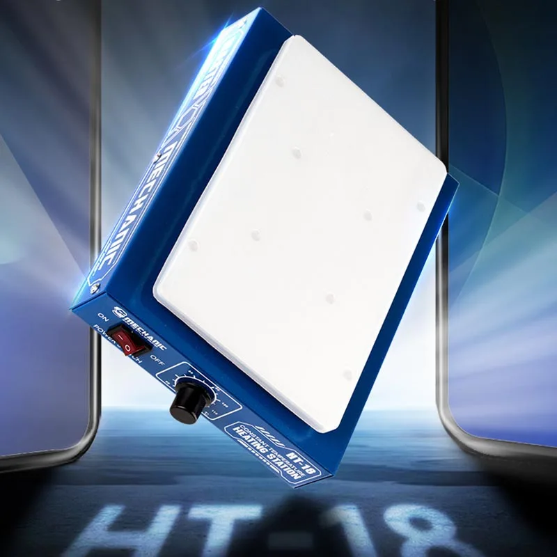 MECHANIC HT-18 Интеллектуальная нагревательная платформа Интеллектуальное числовое управление Авиационный алюминиевый ЖК-экран Нагревательная платформа
MECHANIC HT-18 Интеллектуальная нагревательная платформа Интеллектуальное числовое управление Авиационный алюминиевый ЖК-экран Нагревательная платформа