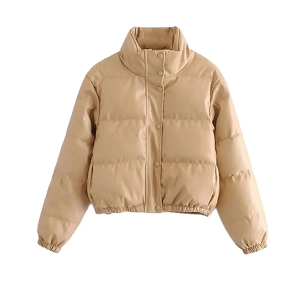 Winter Thick Women Short Parkas Warm Fashion PU Leather Coats Black Cotton Padded Female Down Jacket Elegant Zipper Clothes
Winter Thick Women Short Parkas Warm Fashion PU Leather Coats Black Cotton Padded Female Down Jacket Elegant Zipper Clothes