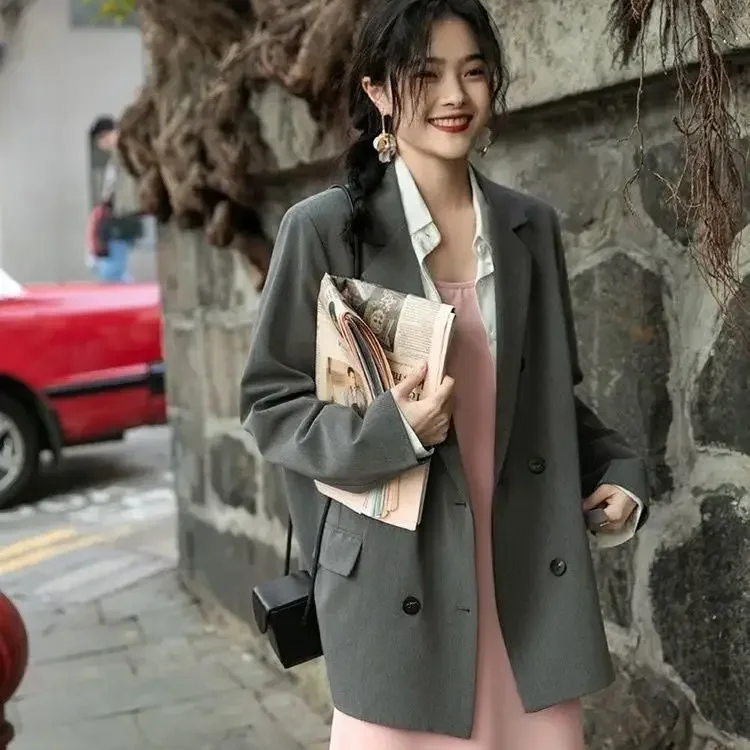 Spring and Autumn Casual Pink Suit Jacket Women's Design Sense Niche Thin Top Women Fall Jacket
Spring and Autumn Casual Pink Suit Jacket Women's Design Sense Niche Thin Top Women Fall Jacket