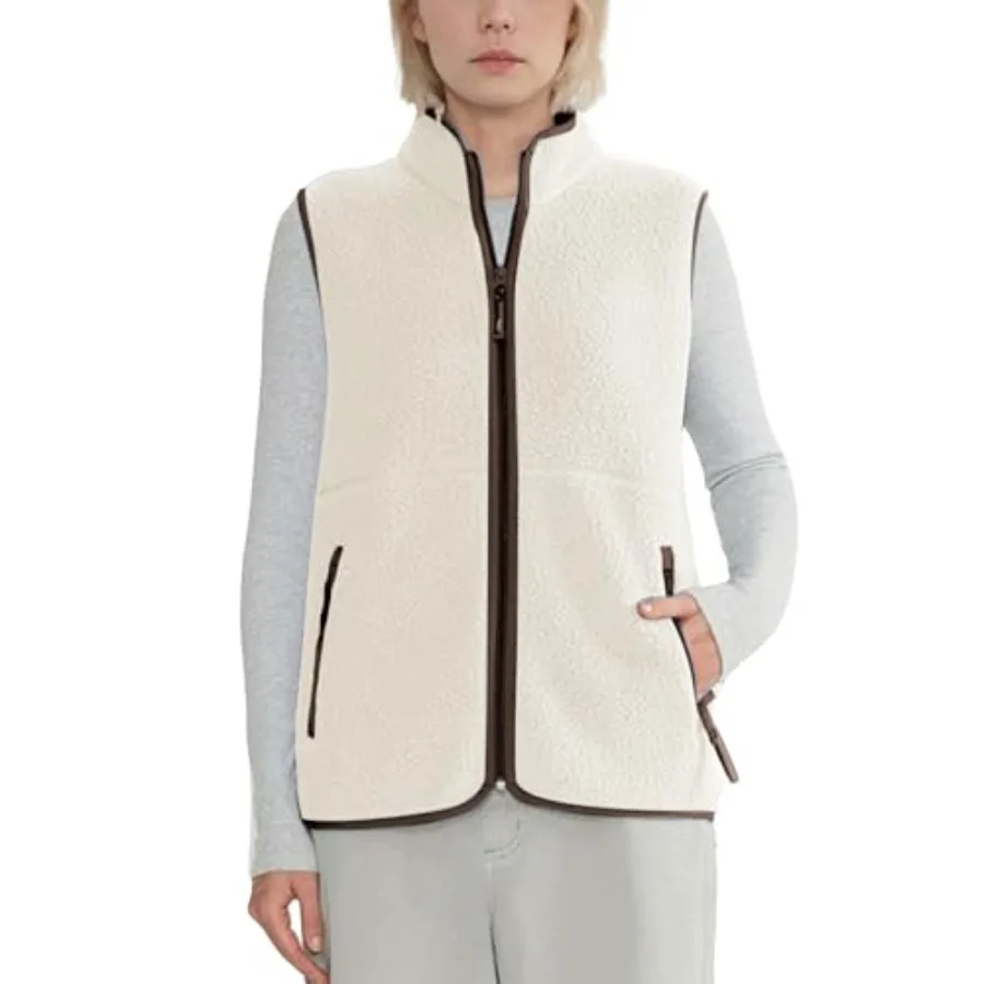 Hixiaohe Sherpa Fleece Vest for Women Trendy Warm Sleeveless Vests Jacket Lightweight Zip Coats with Pockets Fall Outerwear
Hixiaohe Sherpa Fleece Vest for Women Trendy Warm Sleeveless Vests Jacket Lightweight Zip Coats with Pockets Fall Outerwear