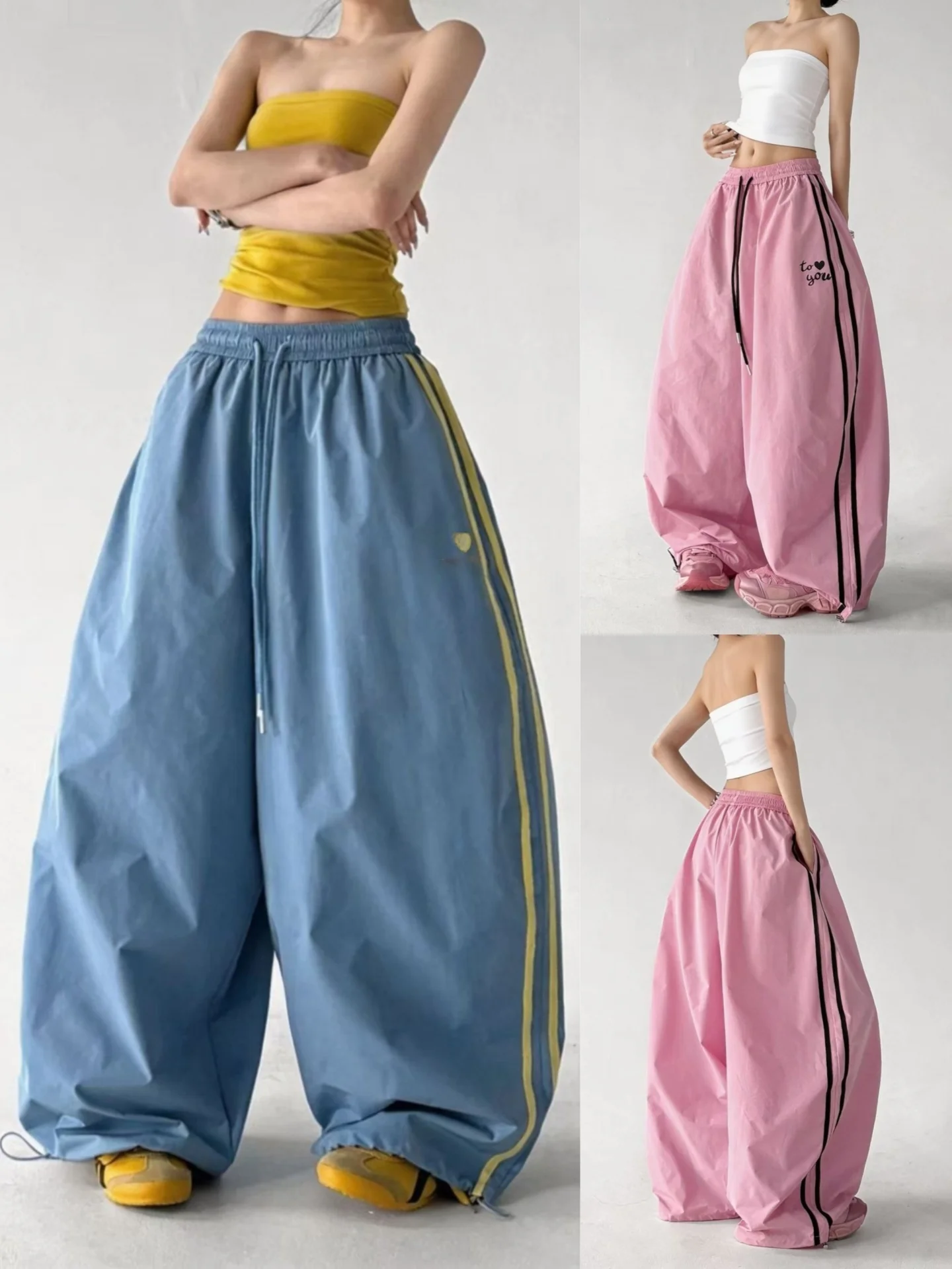 Blue Wide Leg Pants Casual Thin Dance Straight Leg Pants Summer New Style for Men And Women Loose Comfortable Sports Trousers
Blue Wide Leg Pants Casual Thin Dance Straight Leg Pants Summer New Style for Men And Women Loose Comfortable Sports Trousers