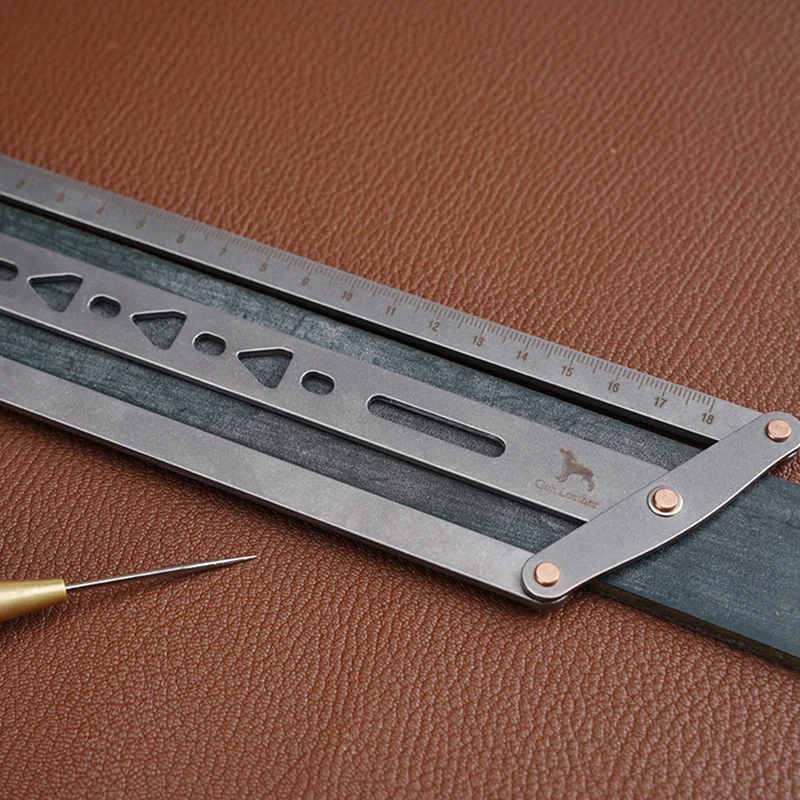 Professional Leather Belt Auxiliary Positioning Punch Ruler 18-48MM Adjustable DIY Handmade Leather Tools
Professional Leather Belt Auxiliary Positioning Punch Ruler 18-48MM Adjustable DIY Handmade Leather Tools