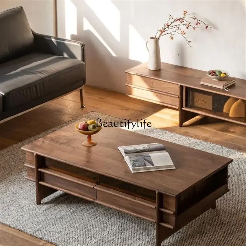 ls 18North American black walnut solid wood coffee table simple home living room tea table
ls 18North American black walnut solid wood coffee table simple home living room tea table