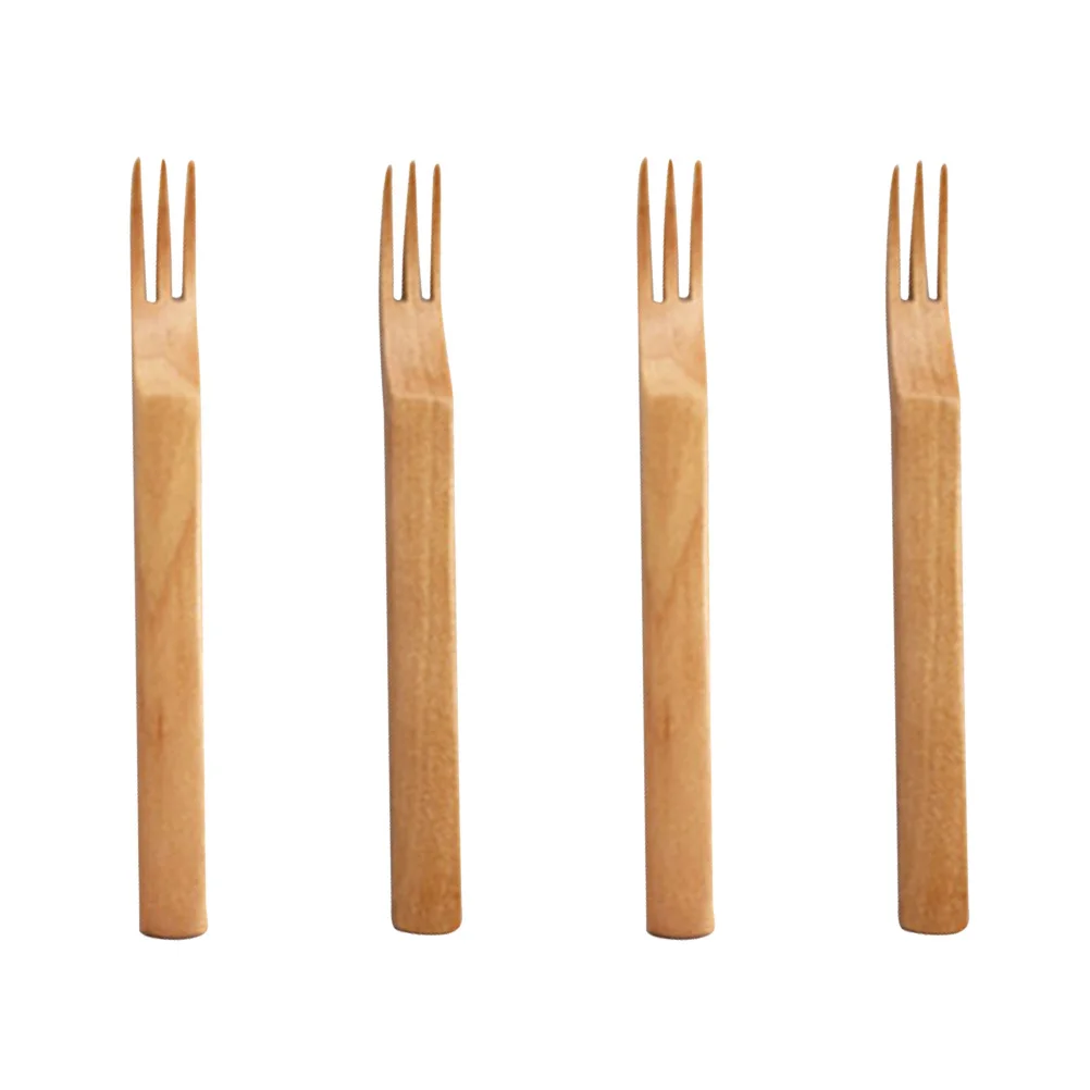4pcs Forks Wooden Fruit Picks Salad Picks Stylish Japanese Tableware Reusable Party Dining Kitchen Accessories
4pcs Forks Wooden Fruit Picks Salad Picks Stylish Japanese Tableware Reusable Party Dining Kitchen Accessories