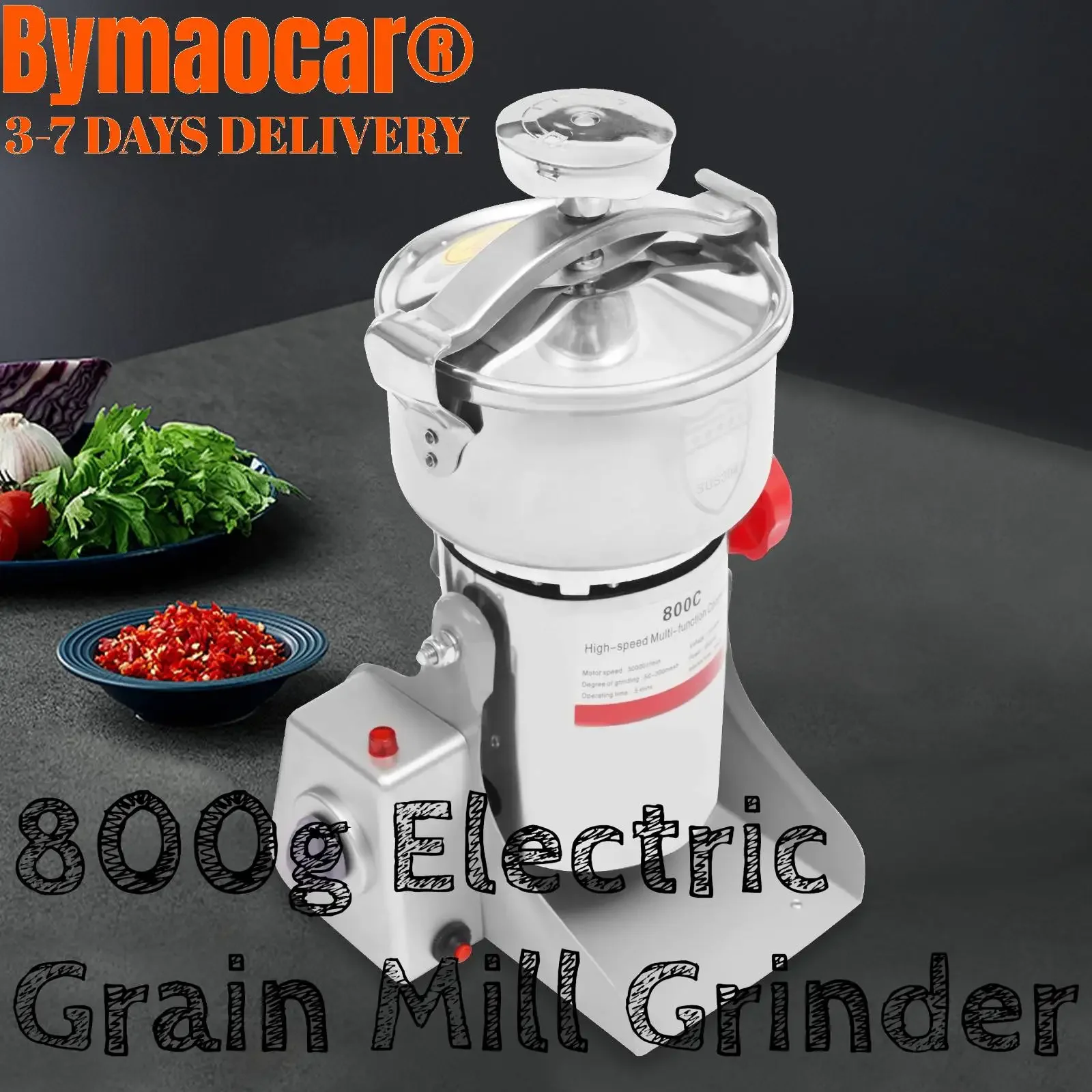 Электрическая мельница для зерна, 800 г с функцией синхронизации, 3500 Вт, высокоскоростной коммерческий измельчитель кукурузы для кухни, магазина еды
Электрическая мельница для зерна, 800 г с функцией синхронизации, 3500 Вт, высокоскоростной коммерческий измельчитель кукурузы для кухни, магазина еды