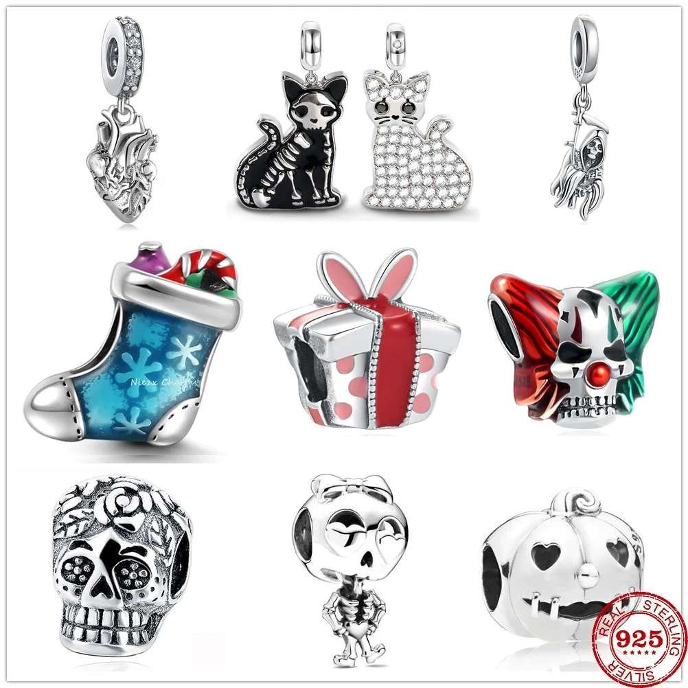 New Halloween Skeleton Boy Girl Owl Sock Charm Beads fit Original Pandora Charms Silver 925 Bracelet DIY Women Jewelry Gifts
New Halloween Skeleton Boy Girl Owl Sock Charm Beads fit Original Pandora Charms Silver 925 Bracelet DIY Women Jewelry Gifts