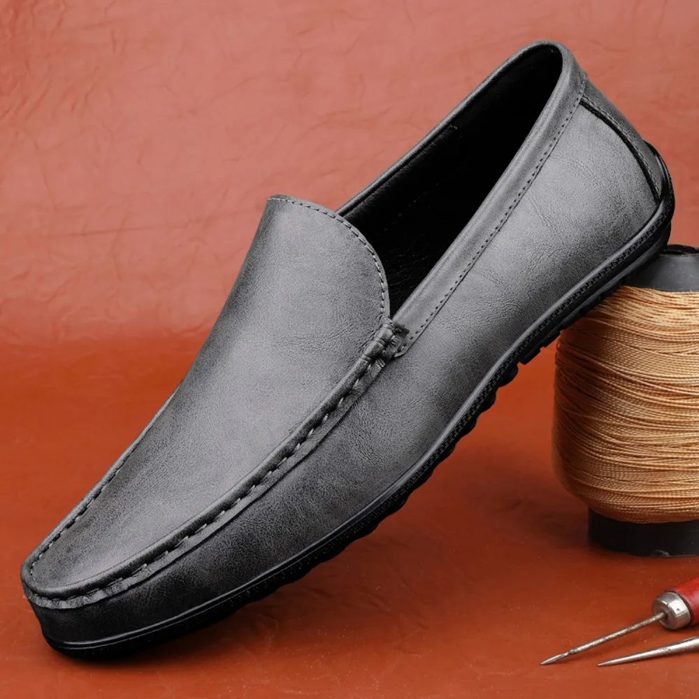 Leather Look Loafers Men Moccasin Fashion Slip On Soft Flat Casual Shoes
Leather Look Loafers Men Moccasin Fashion Slip On Soft Flat Casual Shoes