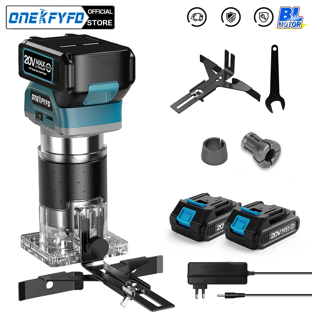 5 Speeds Brushless Electric Hand Trimmer Cordless Wood Router Woodworking Engraving Slotting for Makita 18V Battery
5 Speeds Brushless Electric Hand Trimmer Cordless Wood Router Woodworking Engraving Slotting for Makita 18V Battery