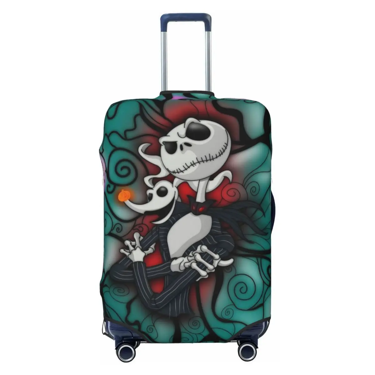 Эластичный чехол для чемодана Custom Jack S-Skellingtones с изображением персонажа из фильма «Кошмар перед Рождеством», для багажа размером 18-32 дюйма
Эластичный чехол для чемодана Custom Jack S-Skellingtones с изображением персонажа из фильма «Кошмар перед Рождеством», для багажа размером 18-32 дюйма