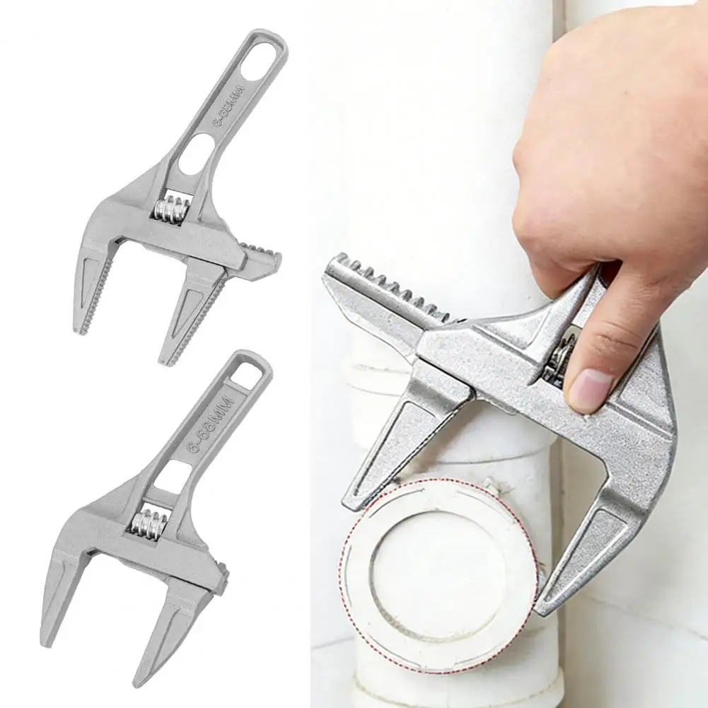 Multi-function Short Handle Universal Wrench Large Opening Bathroom Pipe Wrench Adjustable Aluminum Alloy Repair Tool
Multi-function Short Handle Universal Wrench Large Opening Bathroom Pipe Wrench Adjustable Aluminum Alloy Repair Tool