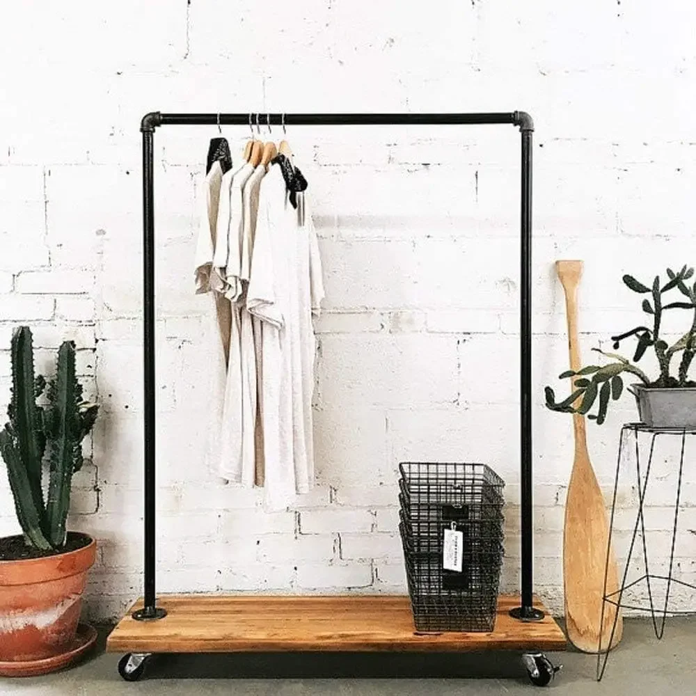 for Pipe Clothing Garment Pipeline Vintage Rolling with Wheels Ballet Clothing Rack
for Pipe Clothing Garment Pipeline Vintage Rolling with Wheels Ballet Clothing Rack