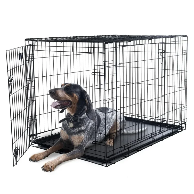 Dog Kennel – 42-inch Dog Crate with Doors for Front and Side Access – Collapsible Dog Crate with Divider Wall Panel
Dog Kennel – 42-inch Dog Crate with Doors for Front and Side Access – Collapsible Dog Crate with Divider Wall Panel