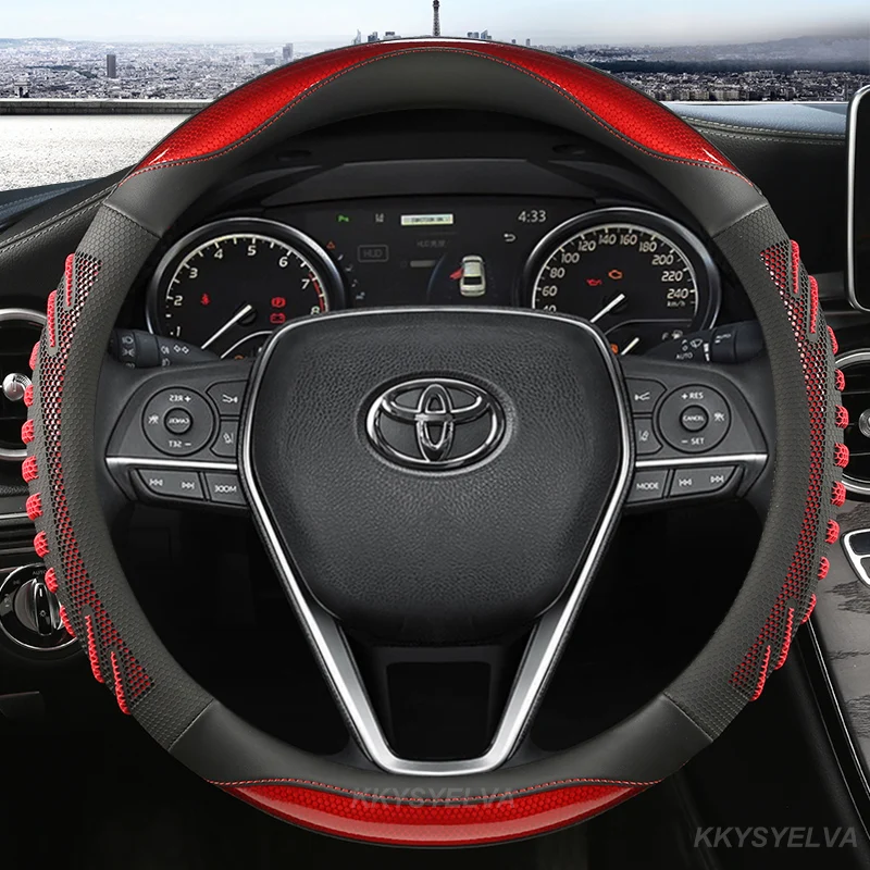 Car Steering Wheel Cover Leather For Toyota Avalon Camry 2018-2023 Corolla 2018-2023 Crown 2018-2023 RAV4 2019 Auto Accessories
Car Steering Wheel Cover Leather For Toyota Avalon Camry 2018-2023 Corolla 2018-2023 Crown 2018-2023 RAV4 2019 Auto Accessories