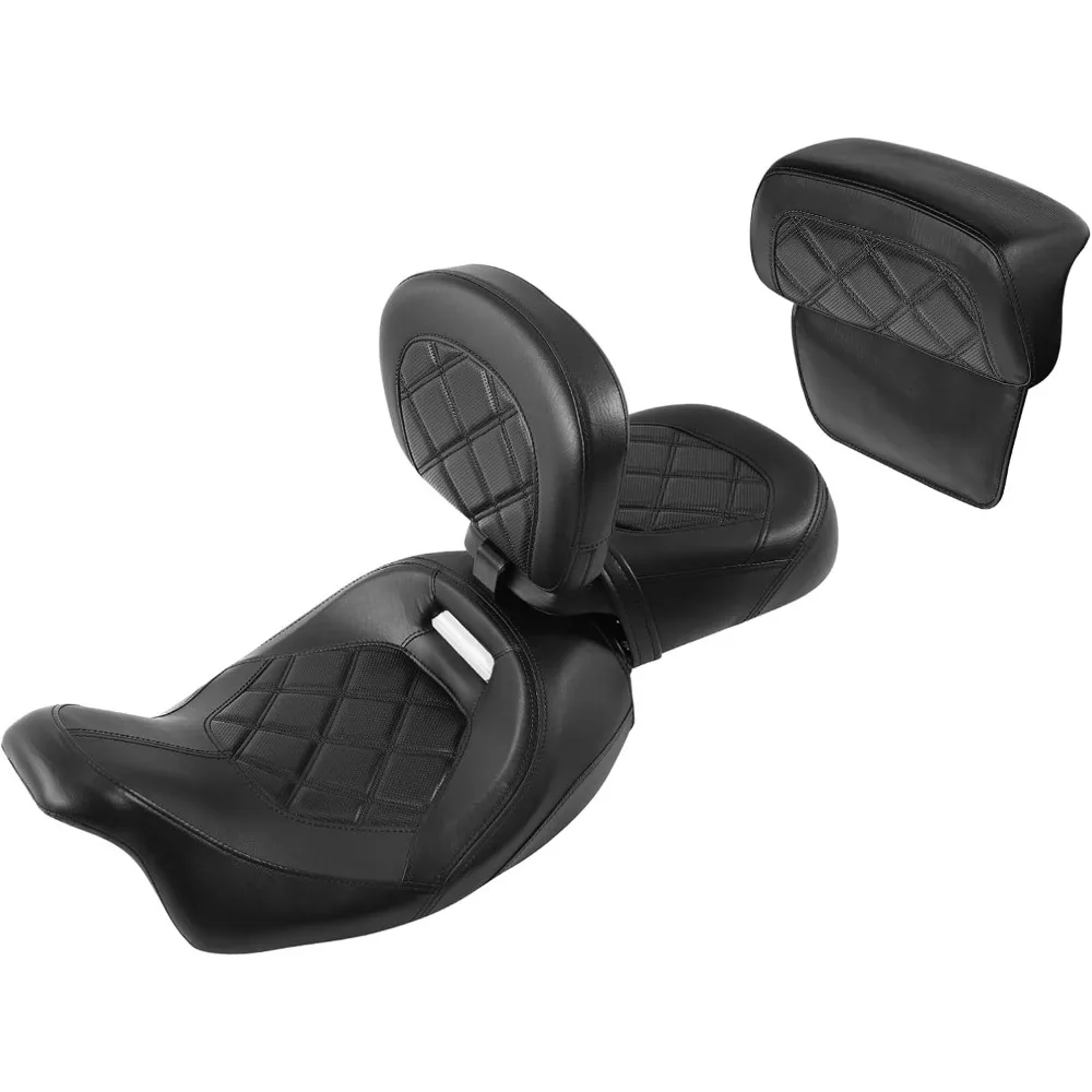 Низкопрофильное 2-компонентное пассажирское сиденье для мотоцикла с двумя пассажирами и накладкой на спинку багажника для Harley Touring CVO Road King S
Низкопрофильное 2-компонентное пассажирское сиденье для мотоцикла с двумя пассажирами и накладкой на спинку багажника для Harley Touring CVO Road King S