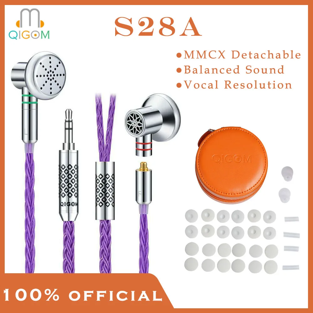 QIGOM S28A Haotian Hammer Full Metal Flat Earbud Dynamic HIFI Wired Earphone MMCX Detachable Balanced Sound Vocal Resolution
QIGOM S28A Haotian Hammer Full Metal Flat Earbud Dynamic HIFI Wired Earphone MMCX Detachable Balanced Sound Vocal Resolution