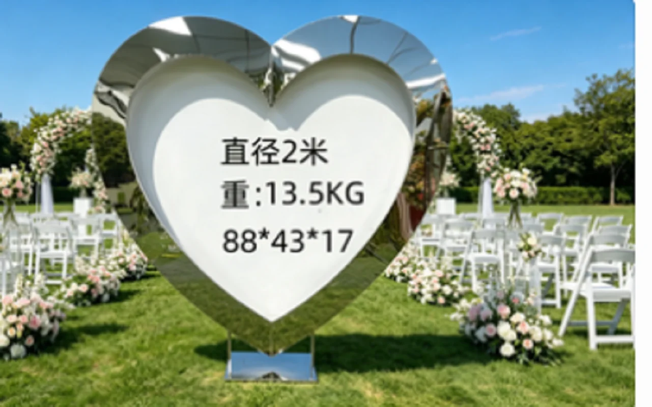 1PCS Heart Shaped Stainless Steel Arch in Gold Or Silver for Background Screen Welcome Area Decoration
1PCS Heart Shaped Stainless Steel Arch in Gold Or Silver for Background Screen Welcome Area Decoration