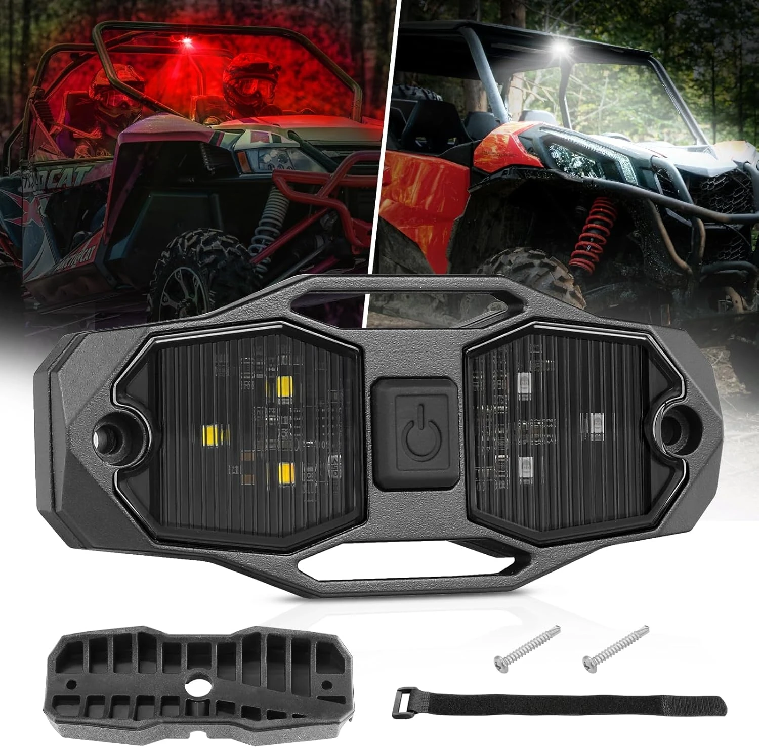 UTV Dome Light Universal Roll Bar LED Dome Light Utility Roll Cage Lights UTV Interior Lights Courtesy Lighting Roll Bar Mount
UTV Dome Light Universal Roll Bar LED Dome Light Utility Roll Cage Lights UTV Interior Lights Courtesy Lighting Roll Bar Mount