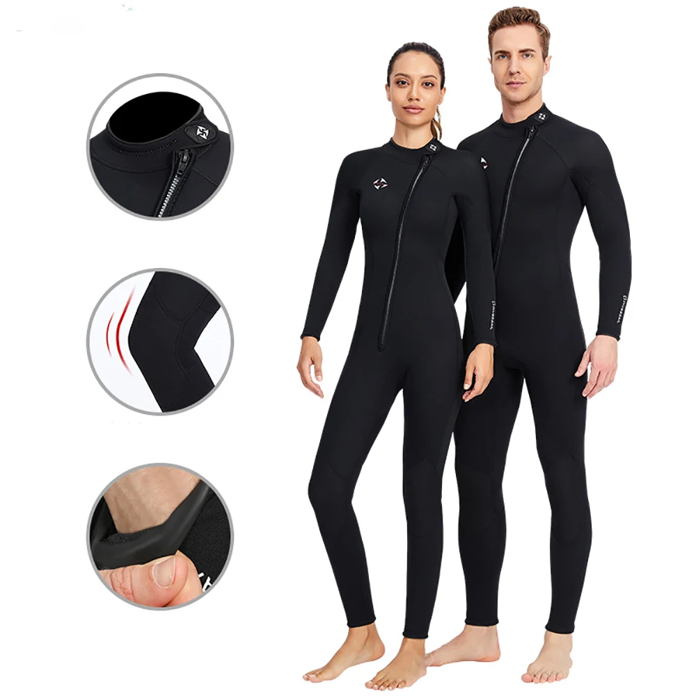 3MM Neoprene Wetsuit Men Women Diving Long Sleeve Scuba Diving Snorkeling One-piece Surfing Fishing Thermal Swimwear Diving Suit
3MM Neoprene Wetsuit Men Women Diving Long Sleeve Scuba Diving Snorkeling One-piece Surfing Fishing Thermal Swimwear Diving Suit