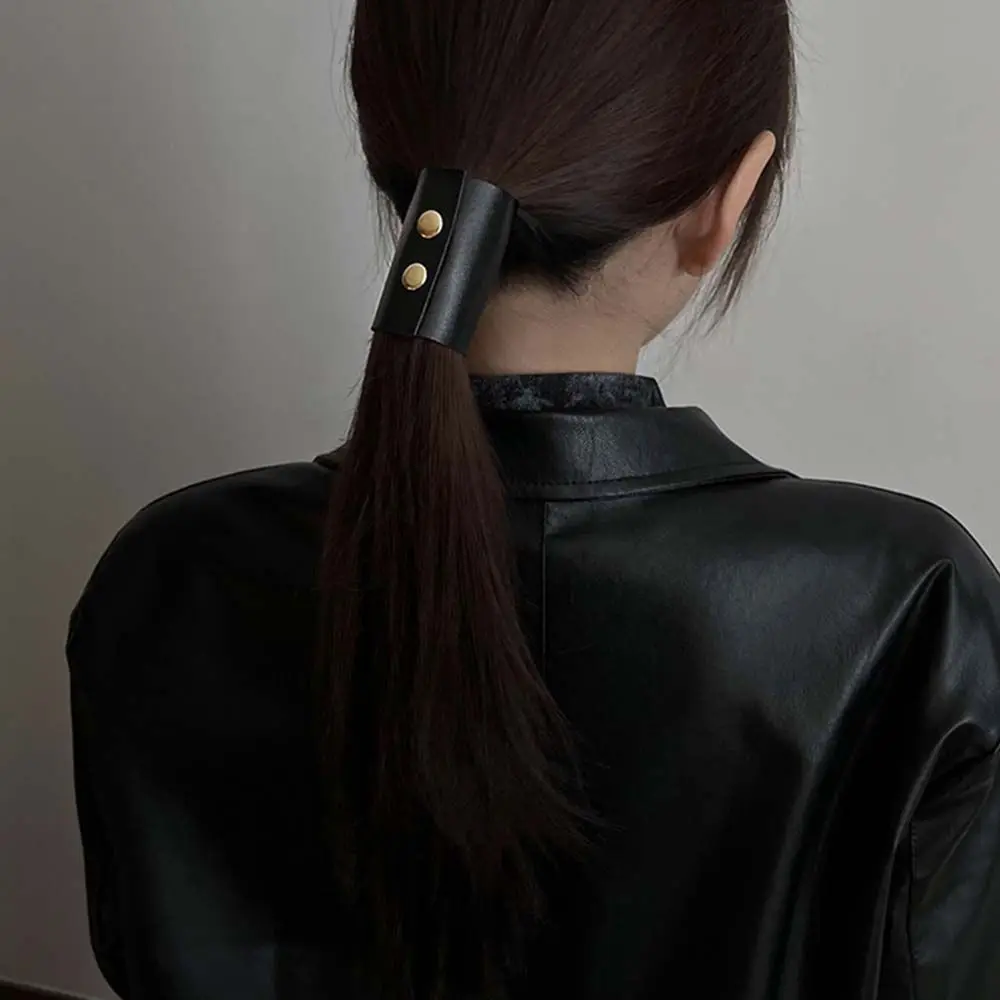 Girl's Headwear Hairpins Hair Barrette PU Leather Hair Band Korean Style Hair Cuff Ponytail Holder Women's hair clips
Girl's Headwear Hairpins Hair Barrette PU Leather Hair Band Korean Style Hair Cuff Ponytail Holder Women's hair clips