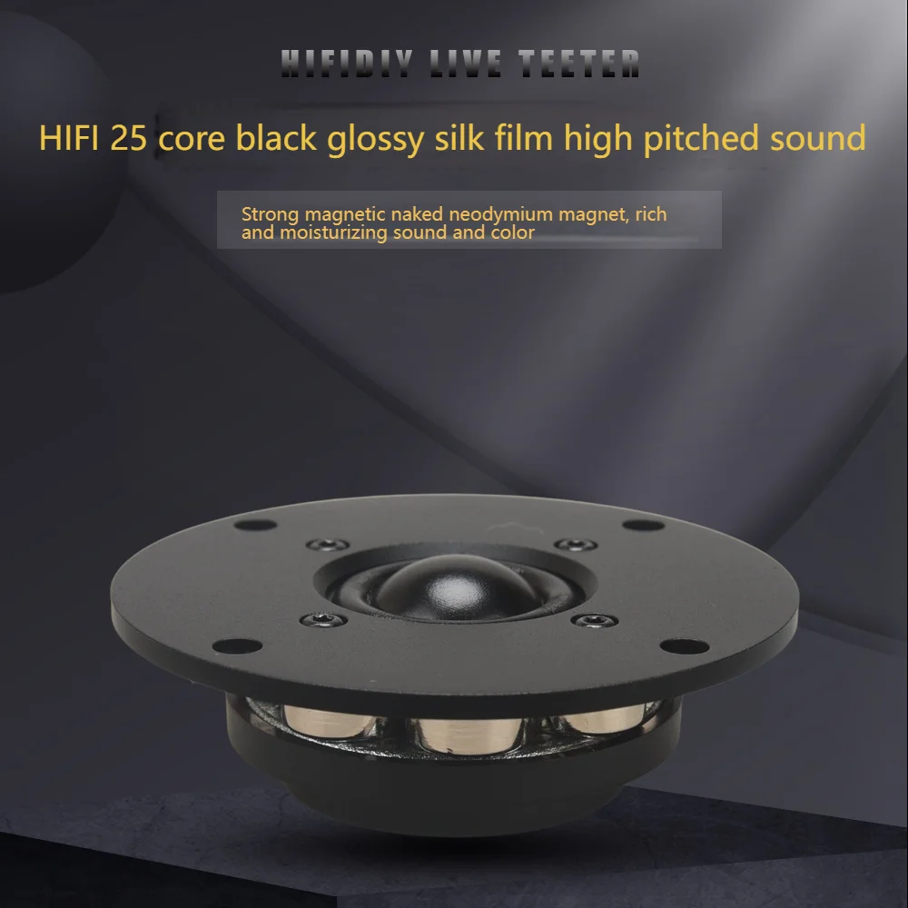 Q1N hifi 4 inch Tweeter Speaker Unit Black Silk membrane 6OHM 30W home Film Neodymium magnet Treble Loudspeaker
Q1N hifi 4 inch Tweeter Speaker Unit Black Silk membrane 6OHM 30W home Film Neodymium magnet Treble Loudspeaker