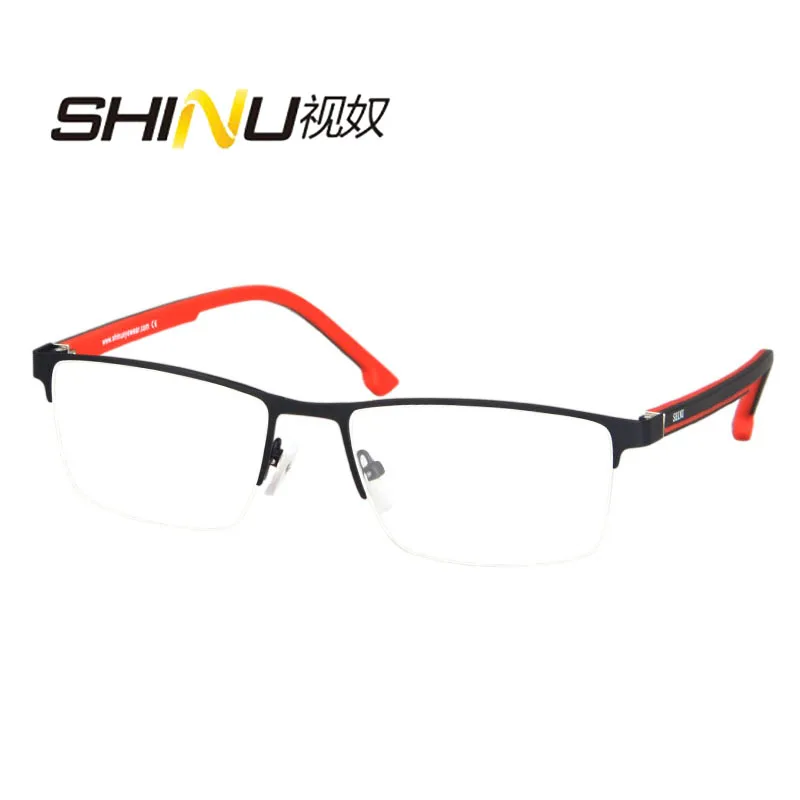 SHINU metal half frame glasses lunettes myopia prescription glasses men blue light blocking optical lenses photochromic lens
SHINU metal half frame glasses lunettes myopia prescription glasses men blue light blocking optical lenses photochromic lens