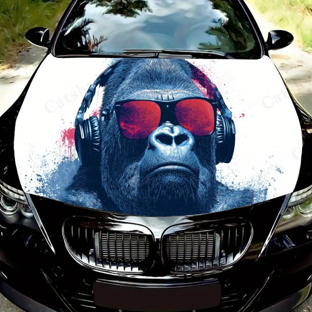 Hip - hop Gorilla PVC Car Vinyl Wraps, Self-Adhesive Waterproof Car Hood Decal Sticker, Car Decoration Protection Stickers for T
Hip - hop Gorilla PVC Car Vinyl Wraps, Self-Adhesive Waterproof Car Hood Decal Sticker, Car Decoration Protection Stickers for T