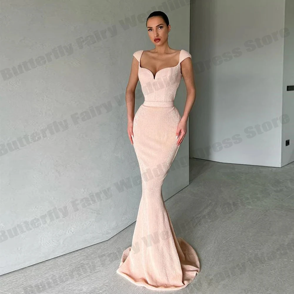 Luxurious Simple Pink Evening Party Dresses Sexy Square Collar Sleeveless Mermaid Off the Shoulder Mopping Beautiful Dresses
Luxurious Simple Pink Evening Party Dresses Sexy Square Collar Sleeveless Mermaid Off the Shoulder Mopping Beautiful Dresses