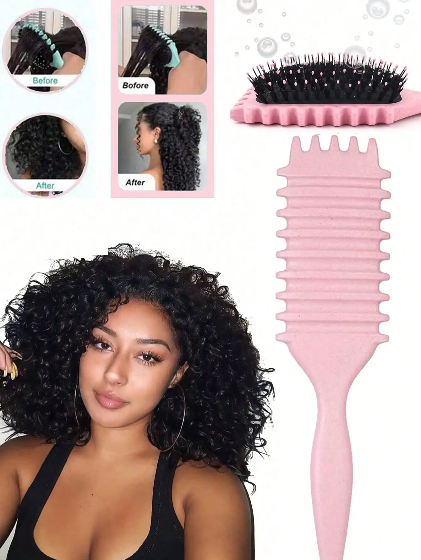 One Piece Curling Brush, Curling Comb With Tooth, Shapes And Defines Curls, Suitable For Men And Women, Reduces Pulling And Curl Separation, Designed By Candy Brush Beauty & Health Beauty Tools Hair Tools Combs Brushes Hair Brushes Things To Use On The He
One Piece Curling Brush, Curling Comb With Tooth, Shapes And Defines Curls, Suitable For Men And Women, Reduces Pulling And Curl Separation, Designed By Candy Brush Beauty & Health Beauty Tools Hair Tools Combs Brushes Hair Brushes Things To Use On The He