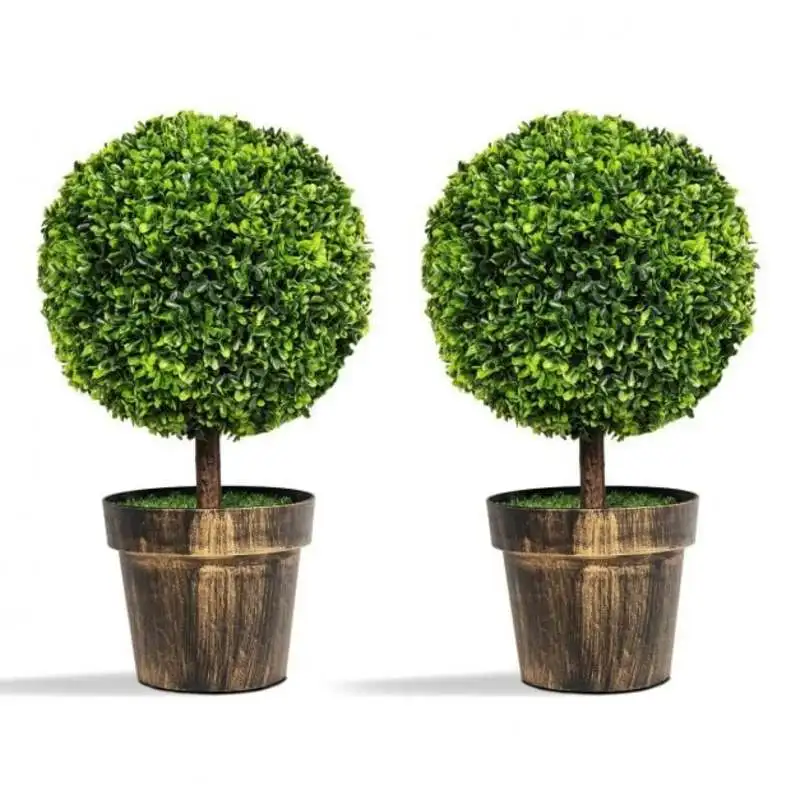 2 Pieces 24 Inch Artificial Boxwood Topiary Ball Tree for House and Office
2 Pieces 24 Inch Artificial Boxwood Topiary Ball Tree for House and Office