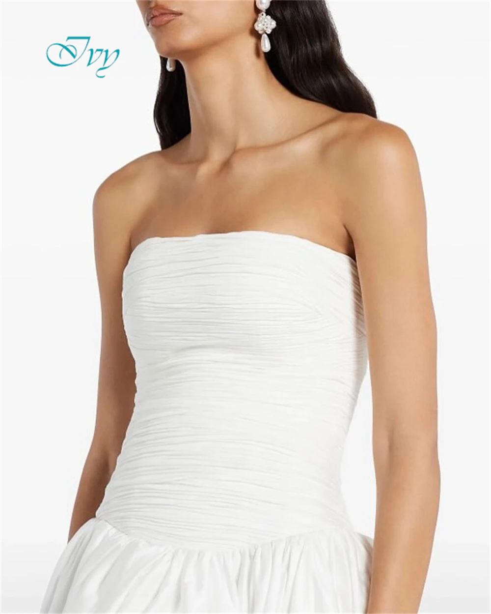 Customized Elegant Strapless Sleeveless Evening Dress High Quality Jersey Prom Dresses Temperament White Homecoming Gowns
Customized Elegant Strapless Sleeveless Evening Dress High Quality Jersey Prom Dresses Temperament White Homecoming Gowns