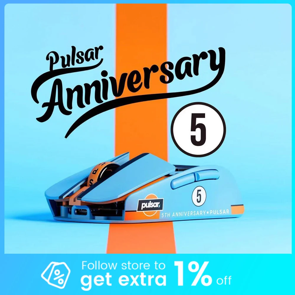 Pulsar X2F Mouse Dual Mode Wireless Mouse XS-1 Sensor 8000Hz Polling Rate 38 gram Lightweight Gaming Mice Gamer PC Accessories
Pulsar X2F Mouse Dual Mode Wireless Mouse XS-1 Sensor 8000Hz Polling Rate 38 gram Lightweight Gaming Mice Gamer PC Accessories