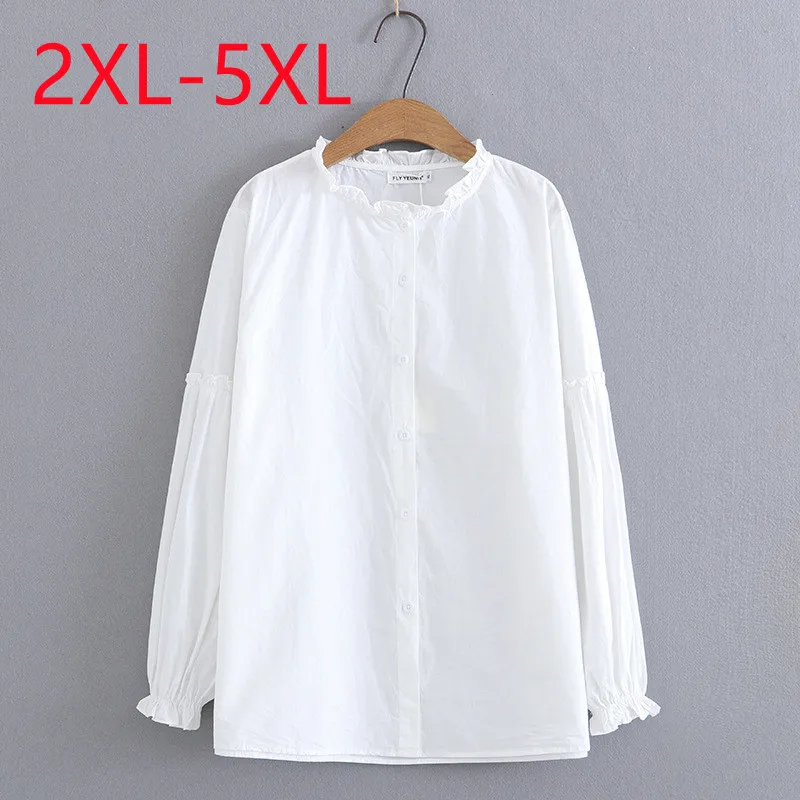 New 2023 Ladies Spring Summer Plus Size Blouse For Women Large Size Tops Long Sleeve O-neck White T-shirt Shirt 2XL 3XL 4XL 5XL
New 2023 Ladies Spring Summer Plus Size Blouse For Women Large Size Tops Long Sleeve O-neck White T-shirt Shirt 2XL 3XL 4XL 5XL